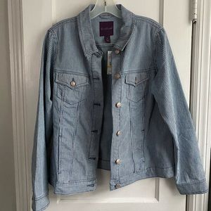 Gloria Vanderbilt Striped Jacket